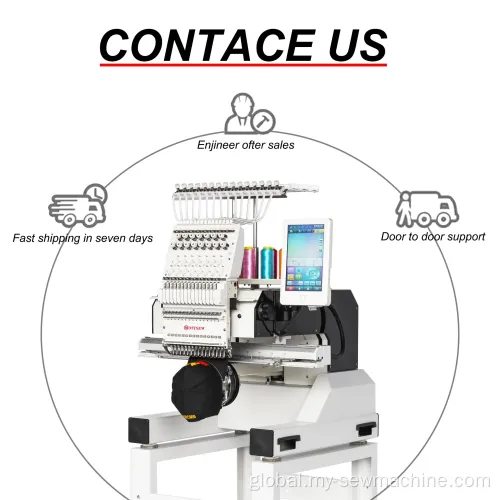 Single Head Computer Embroidery Machine Multi Single Head Hat Cap Computerized Embroidery Machine Factory